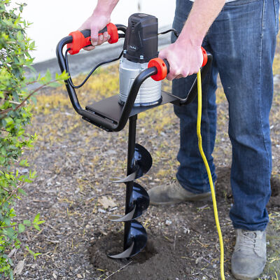 XtremepowerUS 1500W Electric Post Hole Digger Auger Digging With 6'' Auger Bit