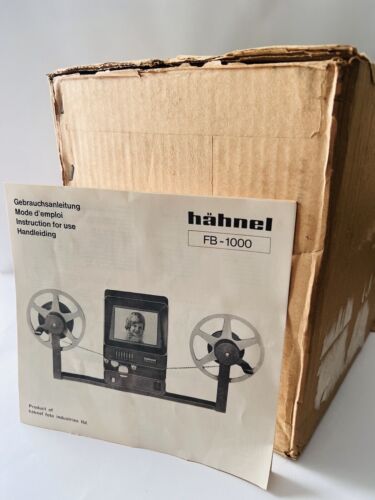 EditorViewer vintage años 70 Hahnel FB-1000 en caja original con manual de instrucciones - Imagen 1 de 3