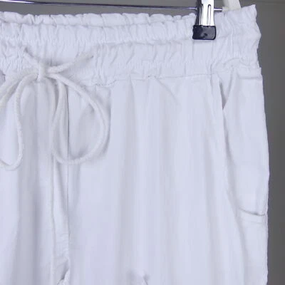 PINK CHERRY Hose Jogpant Patches Sterne Stars White Weiß Gr.M 38 - Bild 1 von 3