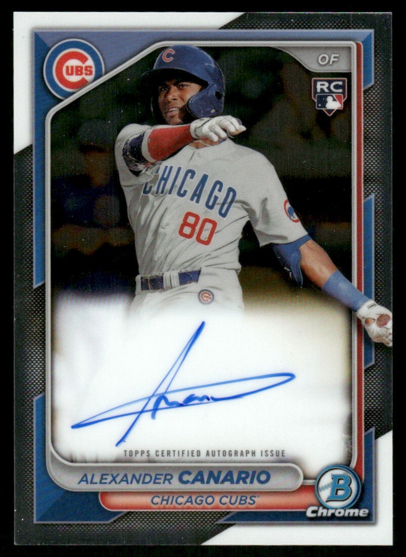 2024 Bowman Chrome Rookie Auto Alexander Canario #CRA-AC R6220J