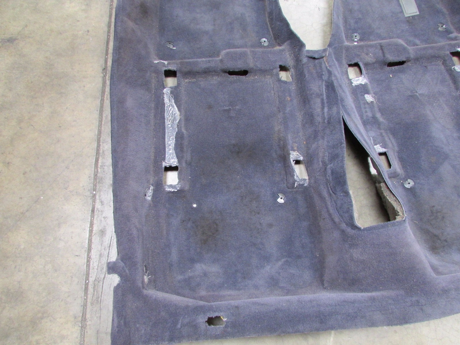 Maserati Coupe, Gransport, Front Main Floor Carpet, Blue, Used, P/N 67390594