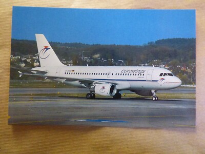 EUROWING AIRBUS A 319 D-AKNG / AVIATION POSTCARD