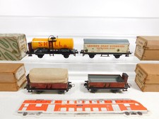 4x Trix Express H0 / DC / 3L Blacha-Wagon towarowy: 20/78 Shell itp., 2. Wahl #CO855-0,5