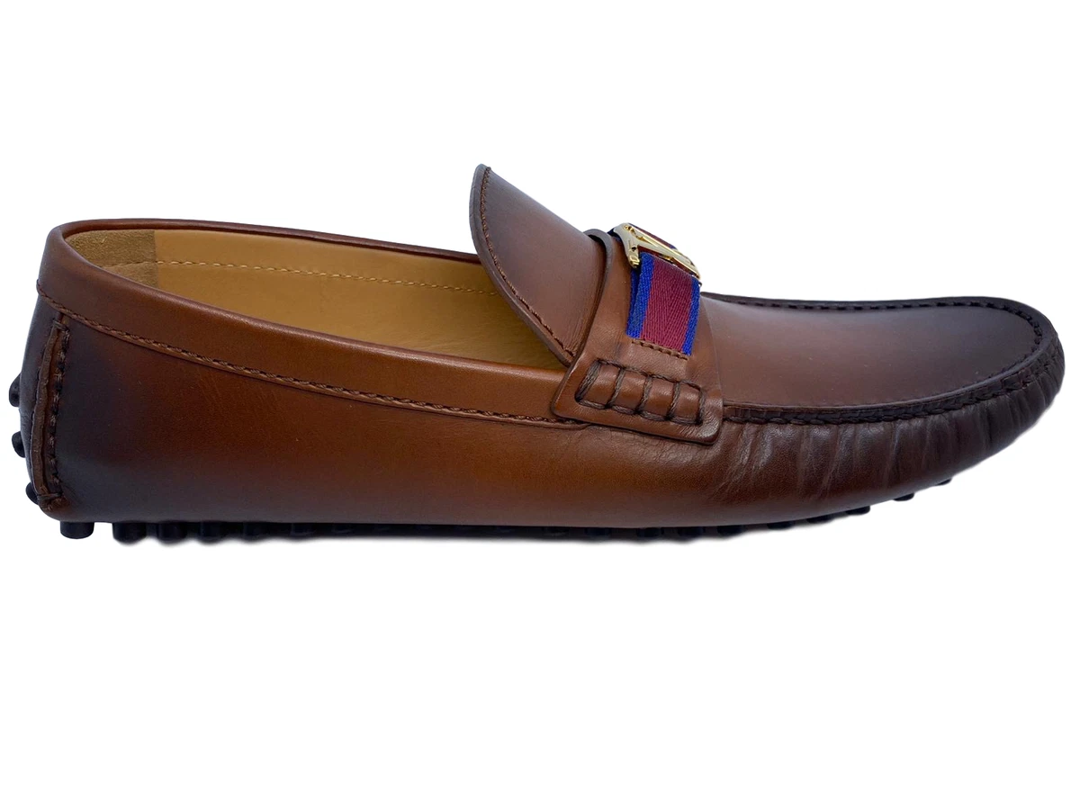 Louis Vuitton Men's Brown Leather Hockenheim Moccasin 7.5 US