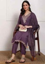 Bollywood Pakistani Kurti Pant Dupatta Set Indian Wedding Wear Salwar Kameez