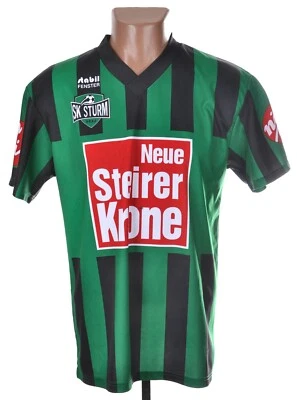 STURM GRAZ ÖSTERREICH 1993/1994 AWAY FOOTBALL SHIRT TRIKOT MASITA S SIGNIERT #18 - Bild 2 von 9