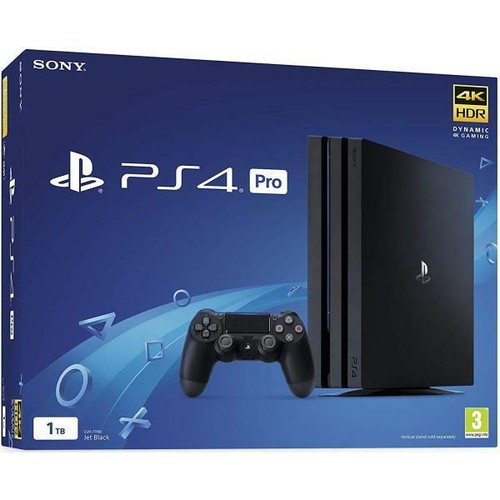 Sony PlayStation 4 Pro 1TB Console Jet Black [PS4 Region Free DualShock] NEW 711719753414 eBay