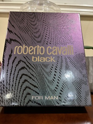 Roberto Cavalli Black Gift Set 1.7 Oz EDT + 3.4 OZ Shower Gel New