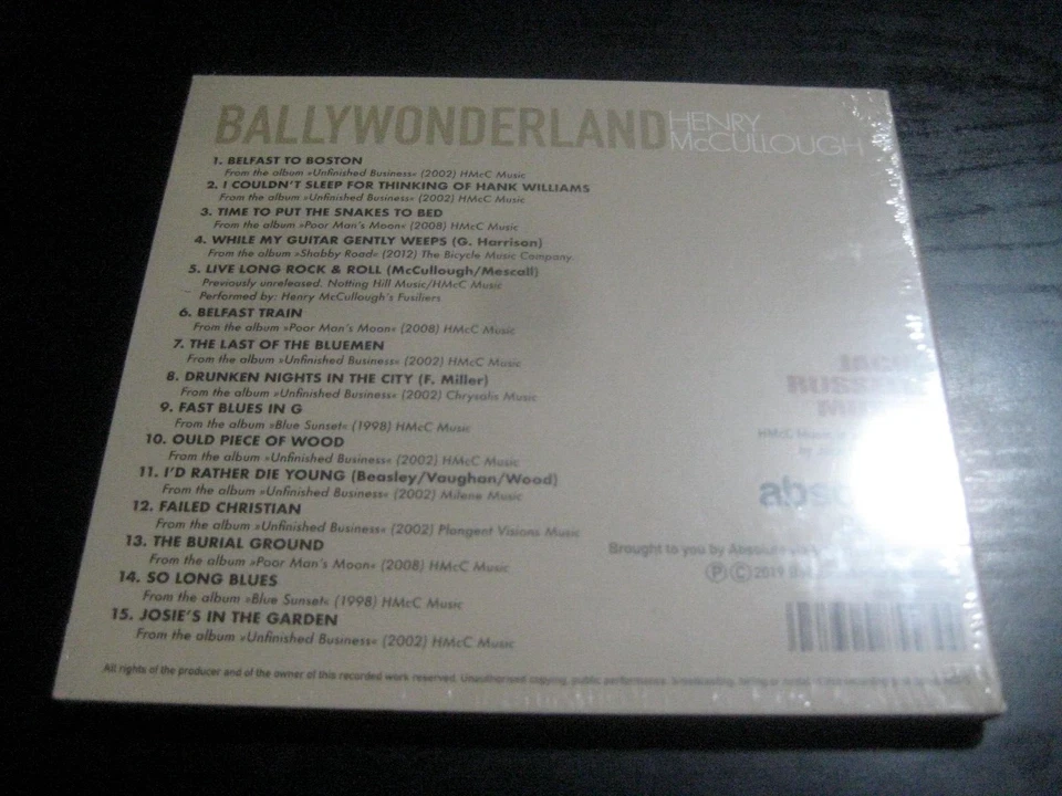 Henry McCullough " Ballywonderland " DIGI CD auf  Jack Russell Music – BESTCD1 - Bild 2 von 2