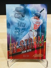 2022 Absolute Baseball Juan Soto By Storm RED /99 Parallel Washington Nationals