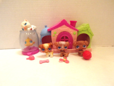 Littlest Pet Shop~#37-# 38-#39~Petriplets Poodles~#9 Cat~#10 Fish~Sold As Bonus