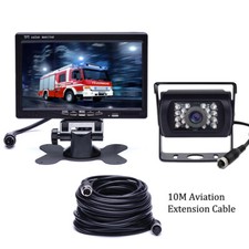 7" LCD Auto Monitor + 4 Pin Rückfahrkamera Rückfahr Kit für LKW Bus Van 12V /24V