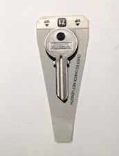Hillman Axxess Messing Haus Eingang Schlüssel Rohling vernickelt #71 Kassette G JEDES