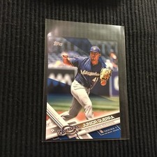 2017 TOPPS MINI #98 JUNIOR GUERRA *BLUE #3/10*  MILWAUKEE BREWERS
