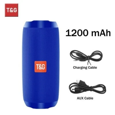 Enceinte Bluetooth TG117 Sans fil Caisson de basse 10W Étanche bleu - Photo 1/4