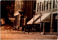 1907 Village Square Bank & Soda Shop Bradford Vermont VT Photo Reprint