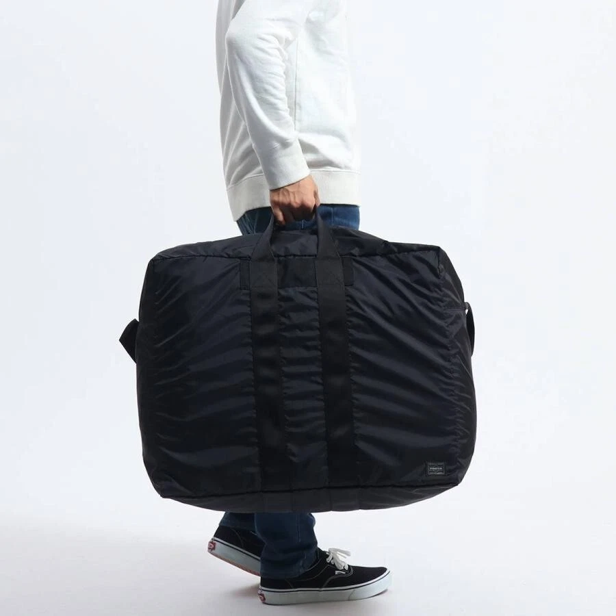 Bolsa de viagem Yoshida Porter Flex 2 vias preta grande 856-07419 fabricada no Japão -Nova em folha - Imagem 3 de 4