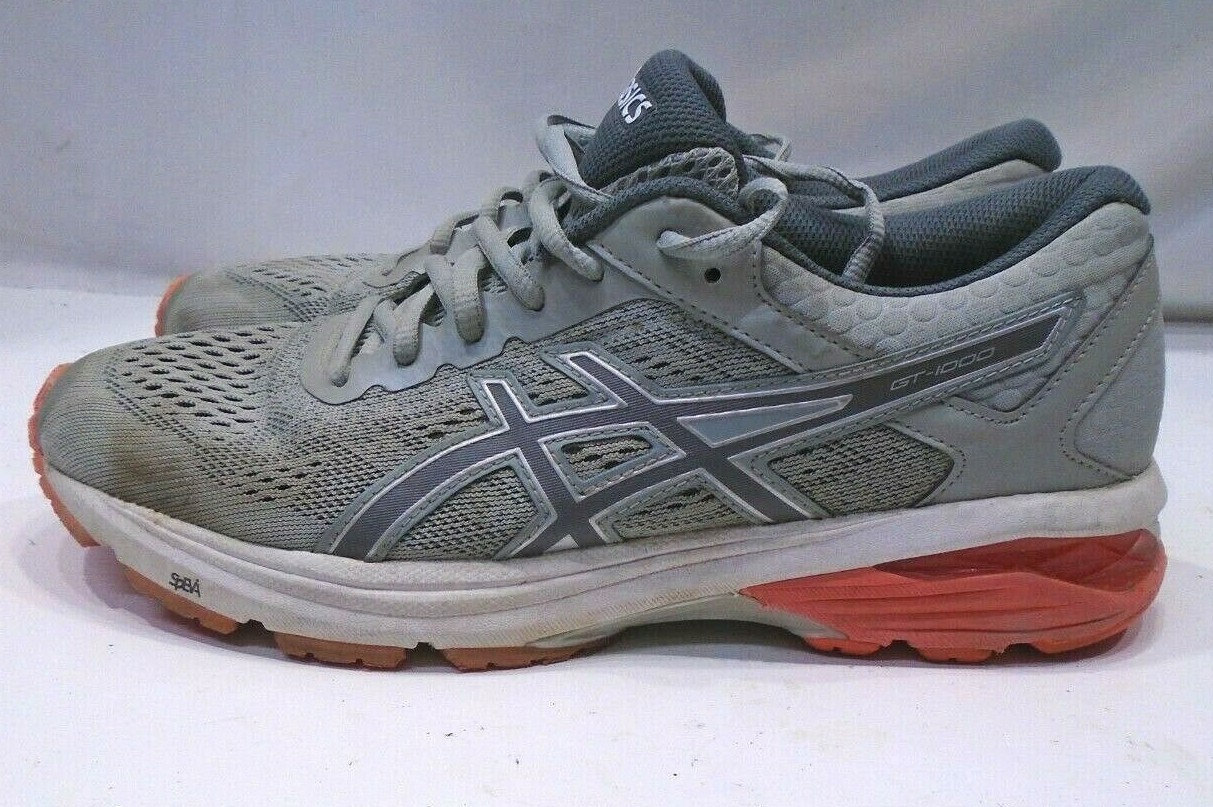 Asics GT 1000 6 Gray Womens Running Shoes Size 10 Low Top T7A9N