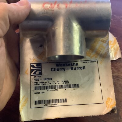 SPX/WCB 137-1455X 2  Tee Sanitary Weld Fitting,7W Buttweld TE 7W-7 2 304 SS 