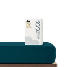 Luxurious Deep Pocket King Fitted Sheet - 100 Cotton Softest 500 TC Sateen C...