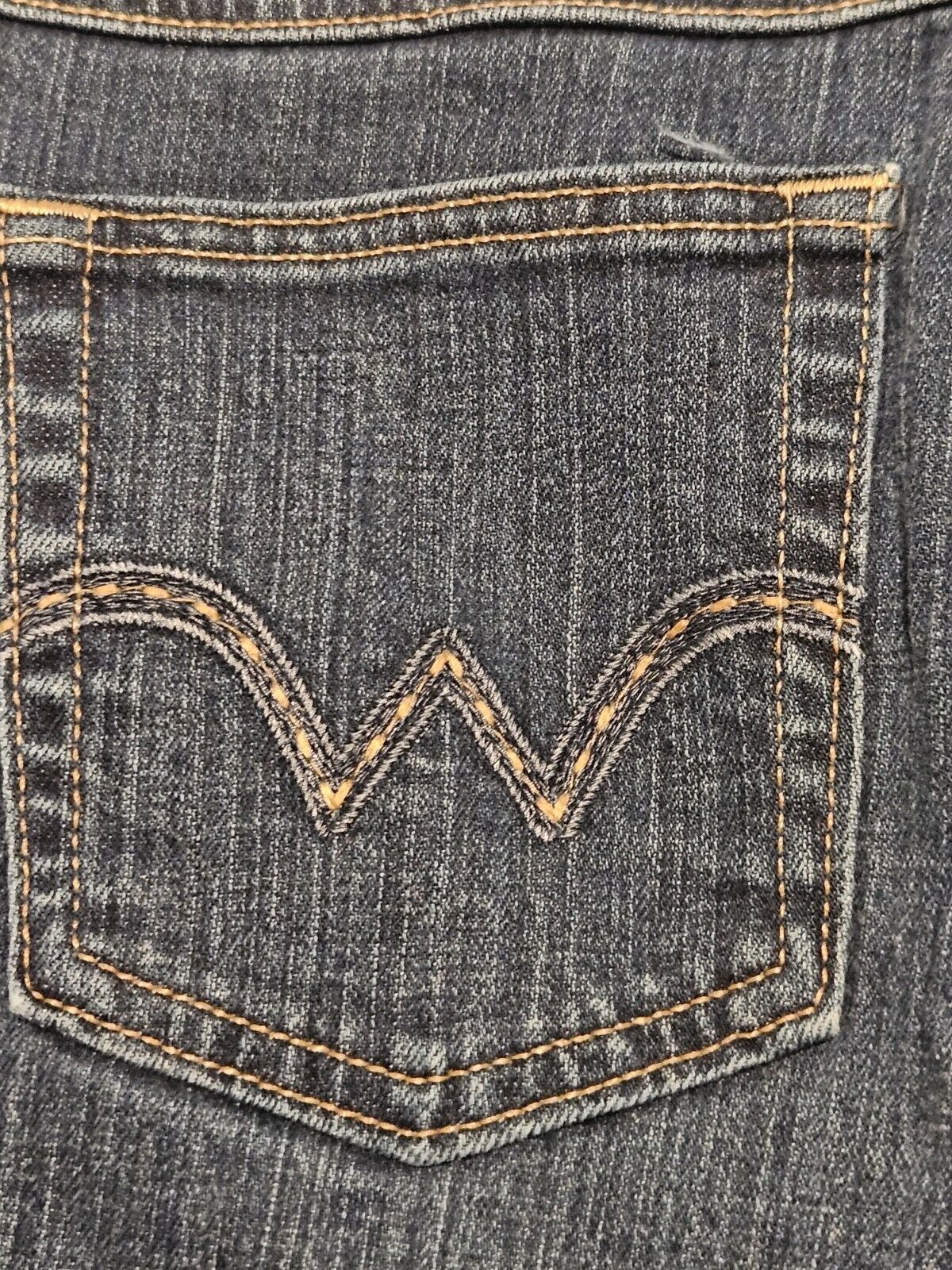 Wrangler Q Baby Jeans Women 7/8x30 Blue Regular B… - image 4