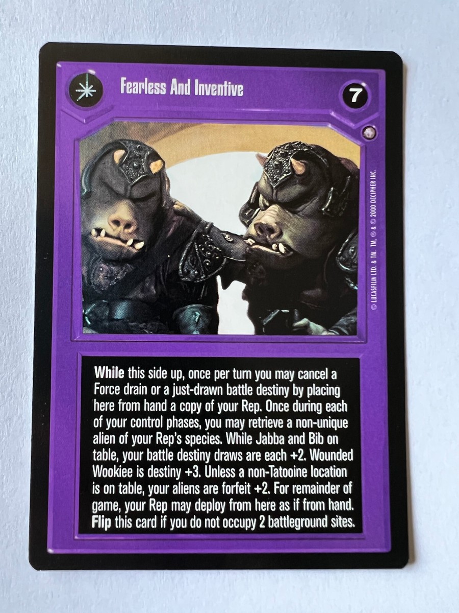 My Kind Of Scum / Fearless And Inventive Star Wars CCG SWCCG