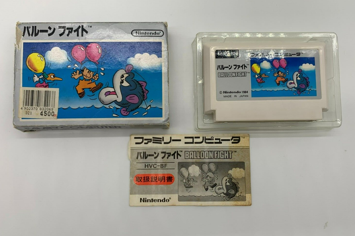 Balloon Fight Nintendo Famicom with Manual