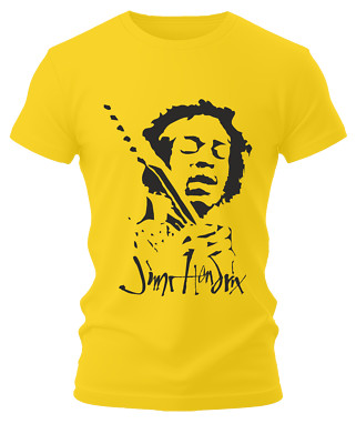 T-SHIRT JIMI HENDRIX GUITAR HERO JAMES MARHALL ''JIMI'' HENDRIX SHIRT