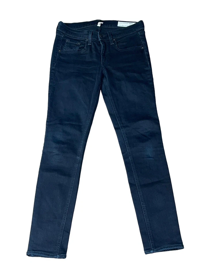 Rag & Bone Coal Dark Blue Cropped Skinny Jeans Women's Style # W1502K520 Size 25 - Image 4 of 4
