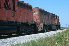 Railroad Slide - Detroit Toledo & Ironton #416 Locomotive 1983 Riga Michigan