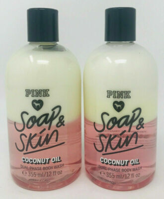 Victoria's Secret Pink Coconut Oil Dual Phase Body Wash Soap New Great Gift