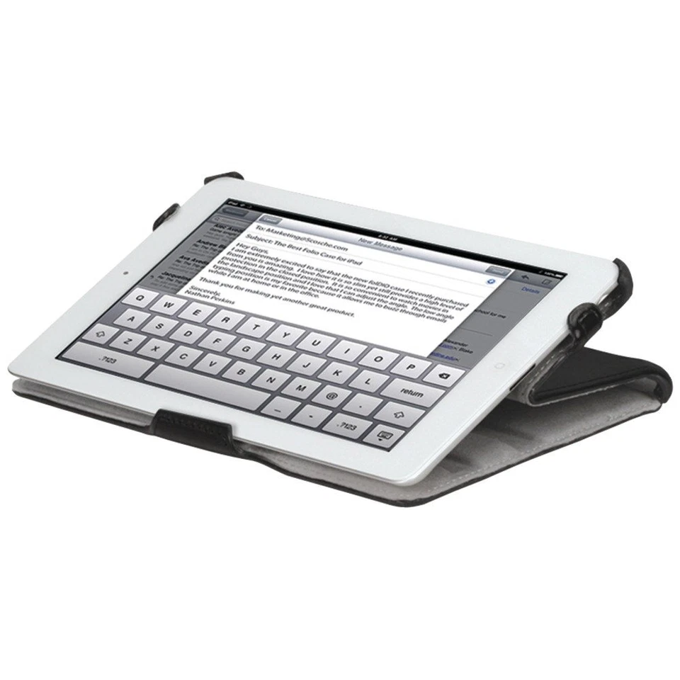 iPad (R) mini Leather Folio Case Cover Bag Multiple viewing angles New - Image 3 of 4