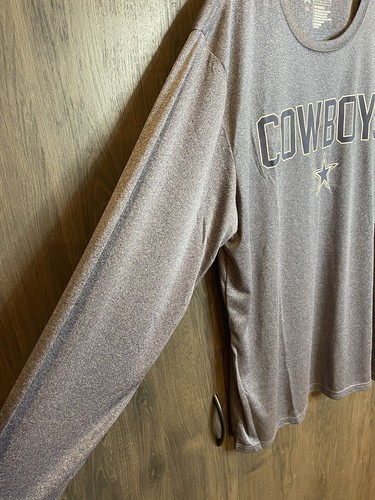 Camisa Dallas Cowboys Adulto XL Manga Larga Azul Atlética 100% Poliéster Nueva con Etiquetas - Imagen 5 de 8