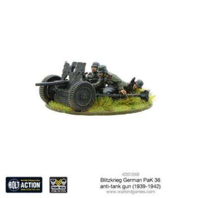 Bolt Action - Blitzkrieg German Pak 36 anti-tank gun - Warlord Games