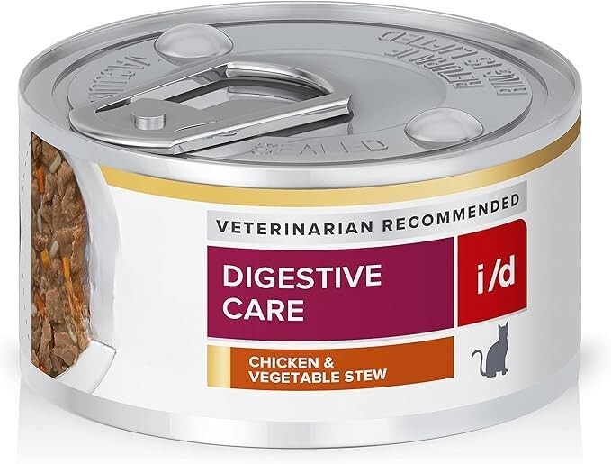 12 cans i/d Chicken & Vegetable Stew Wet Cat Food 2.9 oz