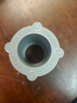 Carlon E950ED 3/4'' X 1/2'',PVC Bell To Spigot Bushing,Reducer Bushing(lot of 5)