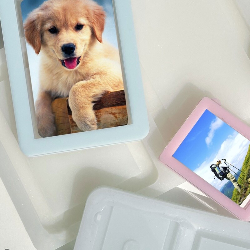 Quicksand Silicone Photo Frame Mold for Resin Casting Pendant