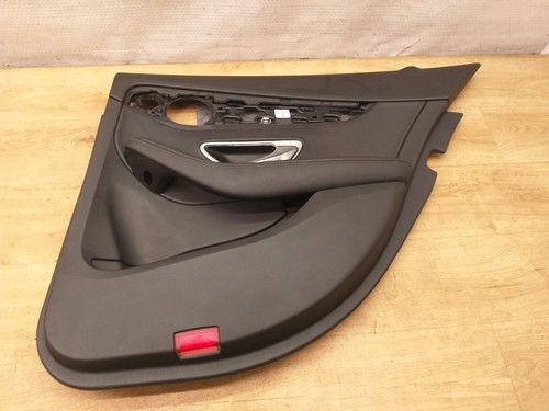 Mercedes W205 Avantgarde Türverkleidung Türpappe Leder Schwarz HR. A2057300270
