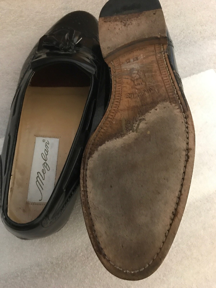 Mezlan Havana Tassel Loafer Dress Shoe Size 10.5 Black  display picture 1