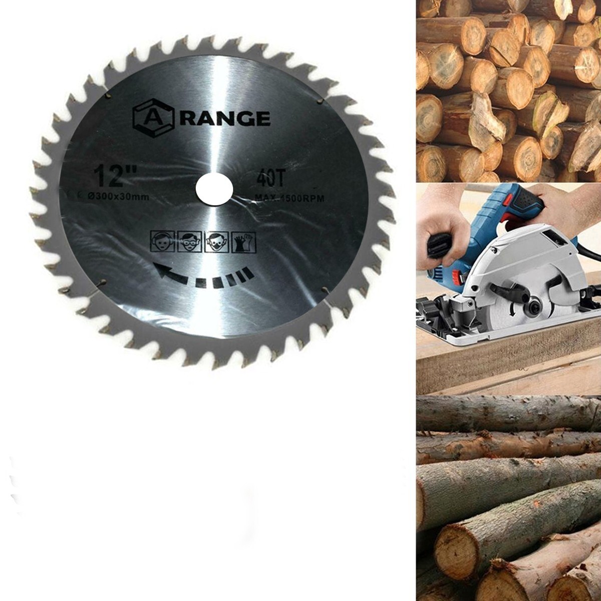 40T TCT Circular Wood Saw Blades 300mm x 30mm Bore fit Evolution Bosch