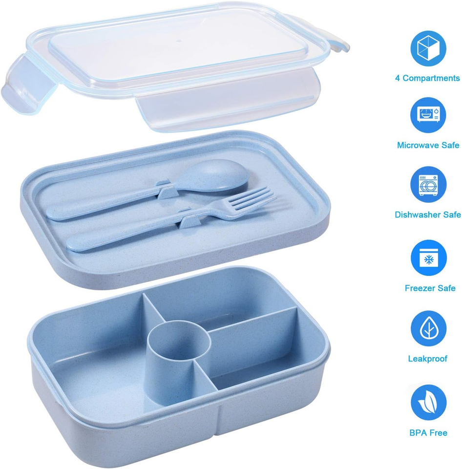Bento Box Lunch Box Kids,Bento Box for Kids,Lunch Containers with 4