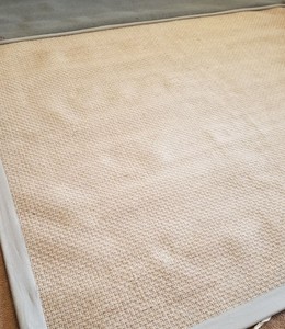 Pottery Barn Chenille Basket Weave Rug Gray Beige Size 8 X10 Ebay