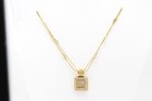 Vintage Diamond Necklace Natural Diamonds 18k Solid Gold — photo 2