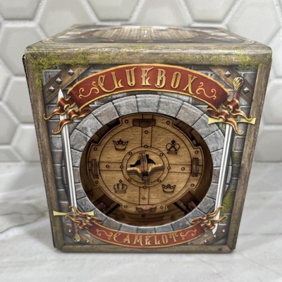 iDventure Cluebox The Trial of Camelot Escape Room Game Wood Puzzle Box