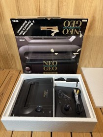 SNK Neo Geo AES Console Box Manual 5 Games KOF 94 95 96 Tested Japan