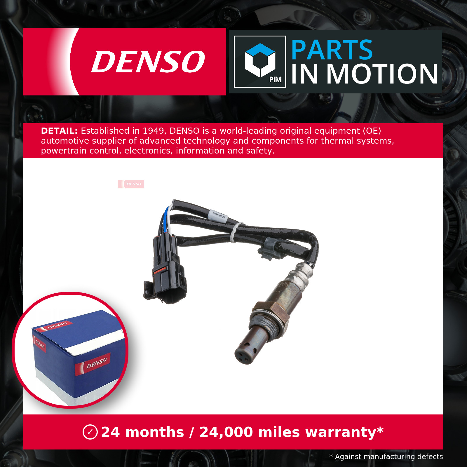 Lambda Sensor fits SUZUKI GRAND VITARA JB424, Mk2 2.4 Post Cat 2009 on J24B New