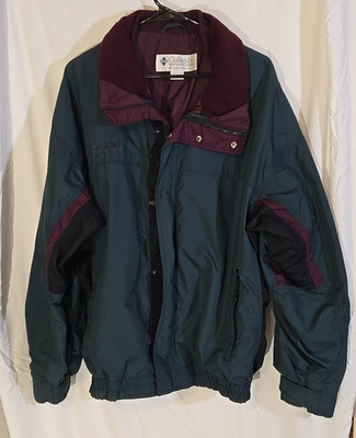 VTG Columbia Women Bugaboo Winter Jacket Ski Forest Green Burgandy