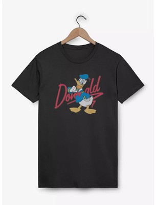 Disney Donald Duck Signature T-Shirt Size S - 5XL Gift For Friends