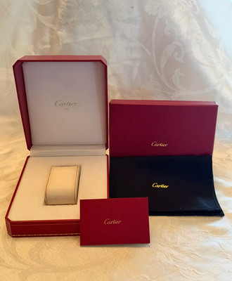 100% Authentic Guaranteed Cartier Watch Box + Cartier Travel Pouch & Box!!