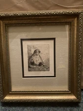 After Rembrandt: The Virgin - Etching